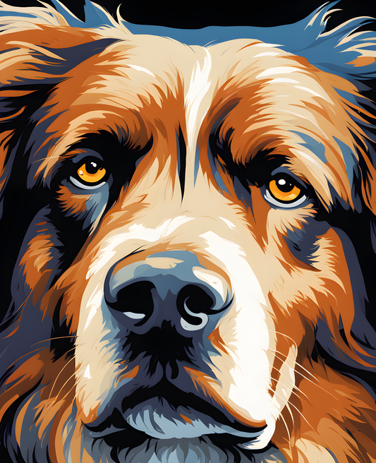 Newfoundland Dog PD (1) - Van-Go Paint-By-Number Kit