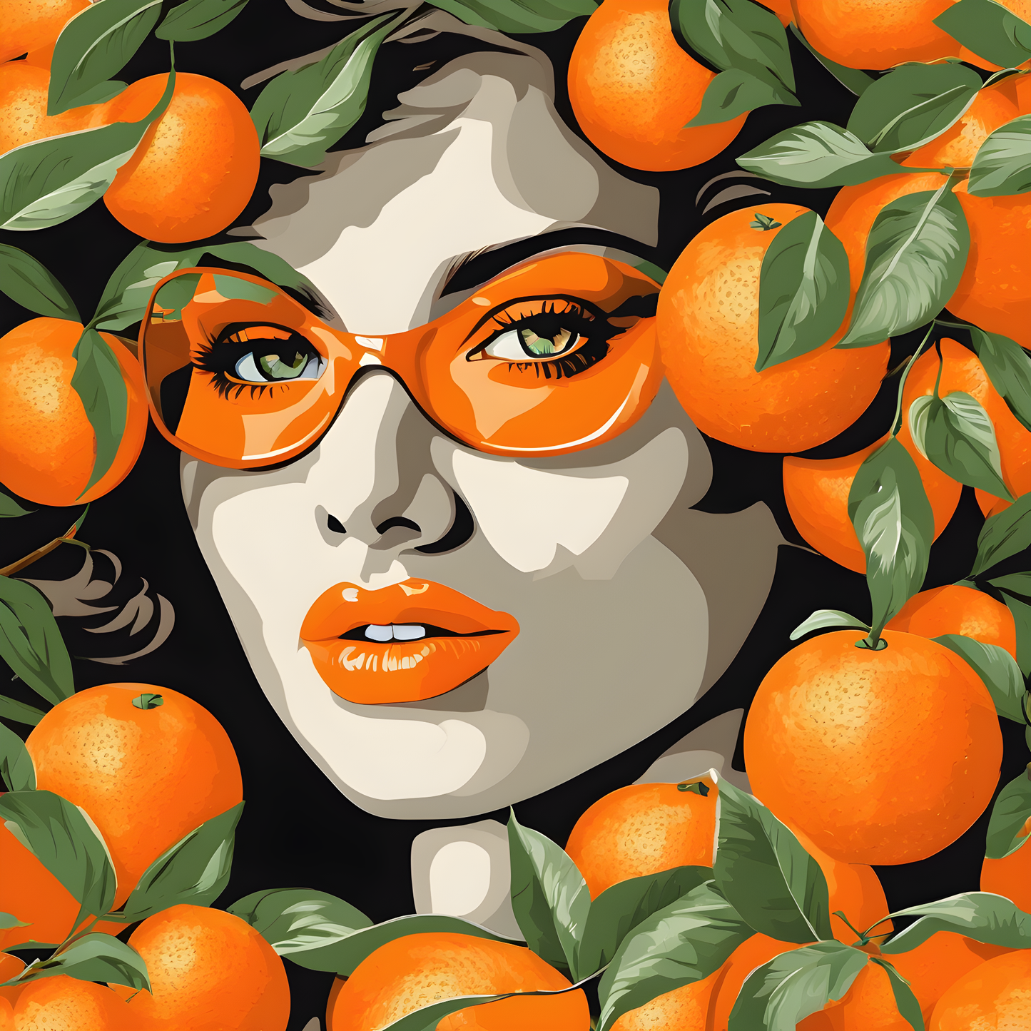 Orange Girl PD (4) - Van-Go Paint-By-Number Kit