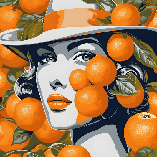 Orange Girl PD (13) - Van-Go Paint-By-Number Kit