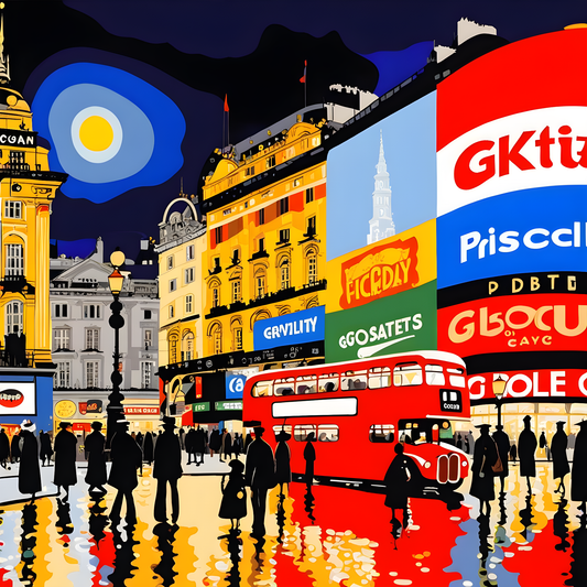 Piccadilly Circus, London - Van-Go Paint-By-Number Kit