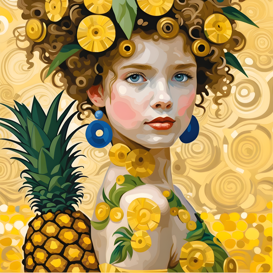 Pineapple Girl (2) - Van-Go Paint-By-Number Kit