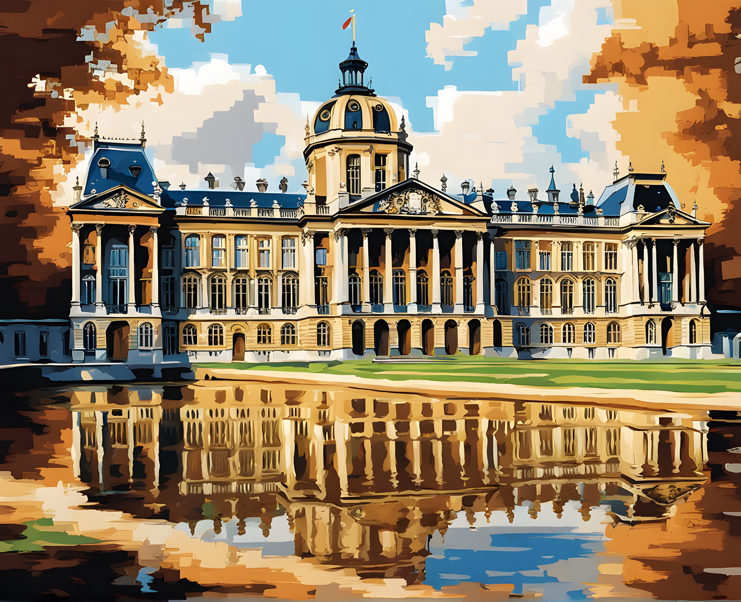 Castles OD - Royal Palace of Brussels, Belgium (68) - Van-Go Paint-By-Number Kit