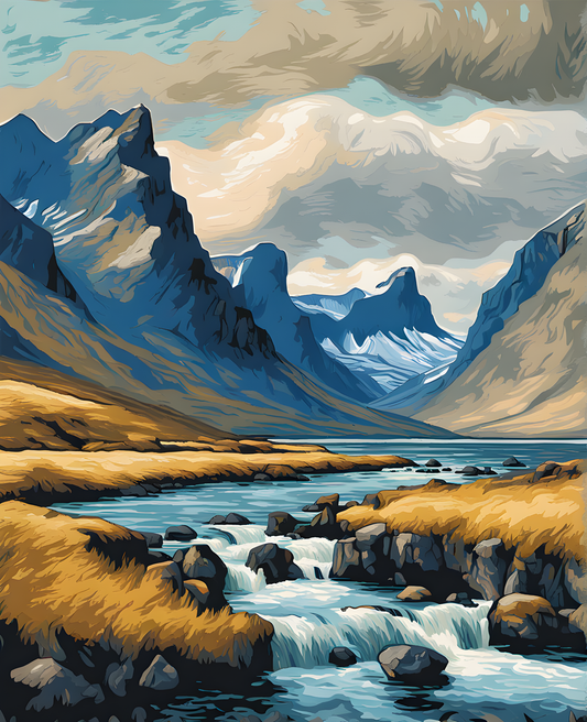 Iceland Collection PD (12) - Southern Region - Van-Go Paint-By-Number Kit