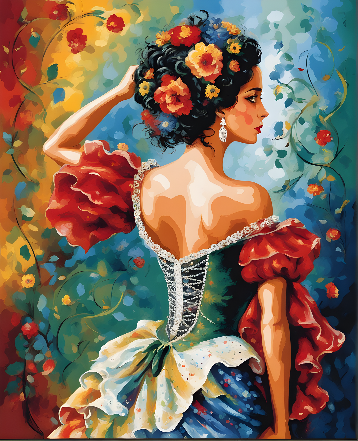 Spanish Dancer Collection PD (25) - Van-Go Paint-By-Number Kit