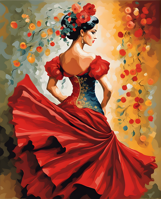 Spanish Dancer Collection PD (10) - Van-Go Paint-By-Number Kit