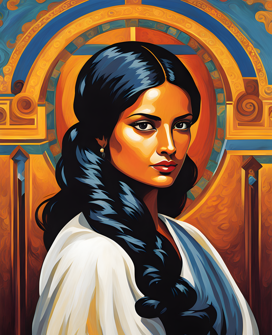 Traditional Sri Lankan Woman Collection PD (12) - Van-Go Paint-By-Number Kit