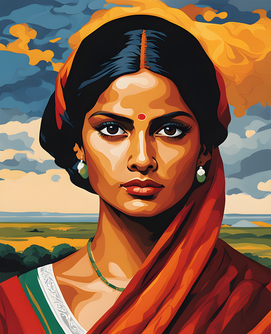 Traditional Sri Lankan Woman Collection PD (16) - Van-Go Paint-By-Number Kit