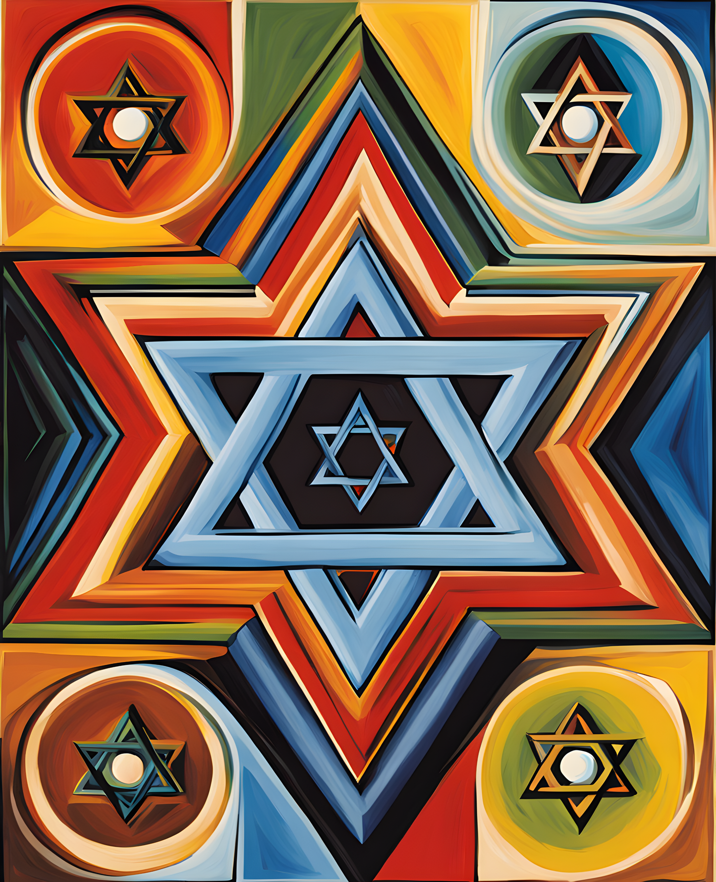 Star of David (9) - Van-Go Paint-By-Number Kit