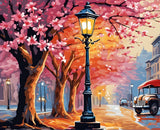 Blossom Street Lamp - Van-Go Paint-By-Number Kit