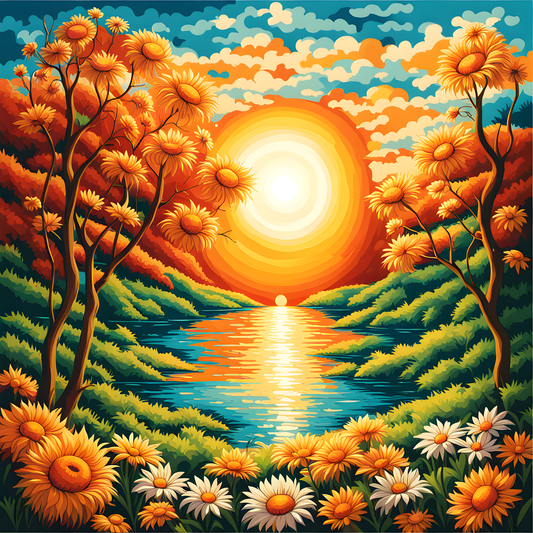 Sun and Life (22) - Van-Go Paint-By-Number Kit
