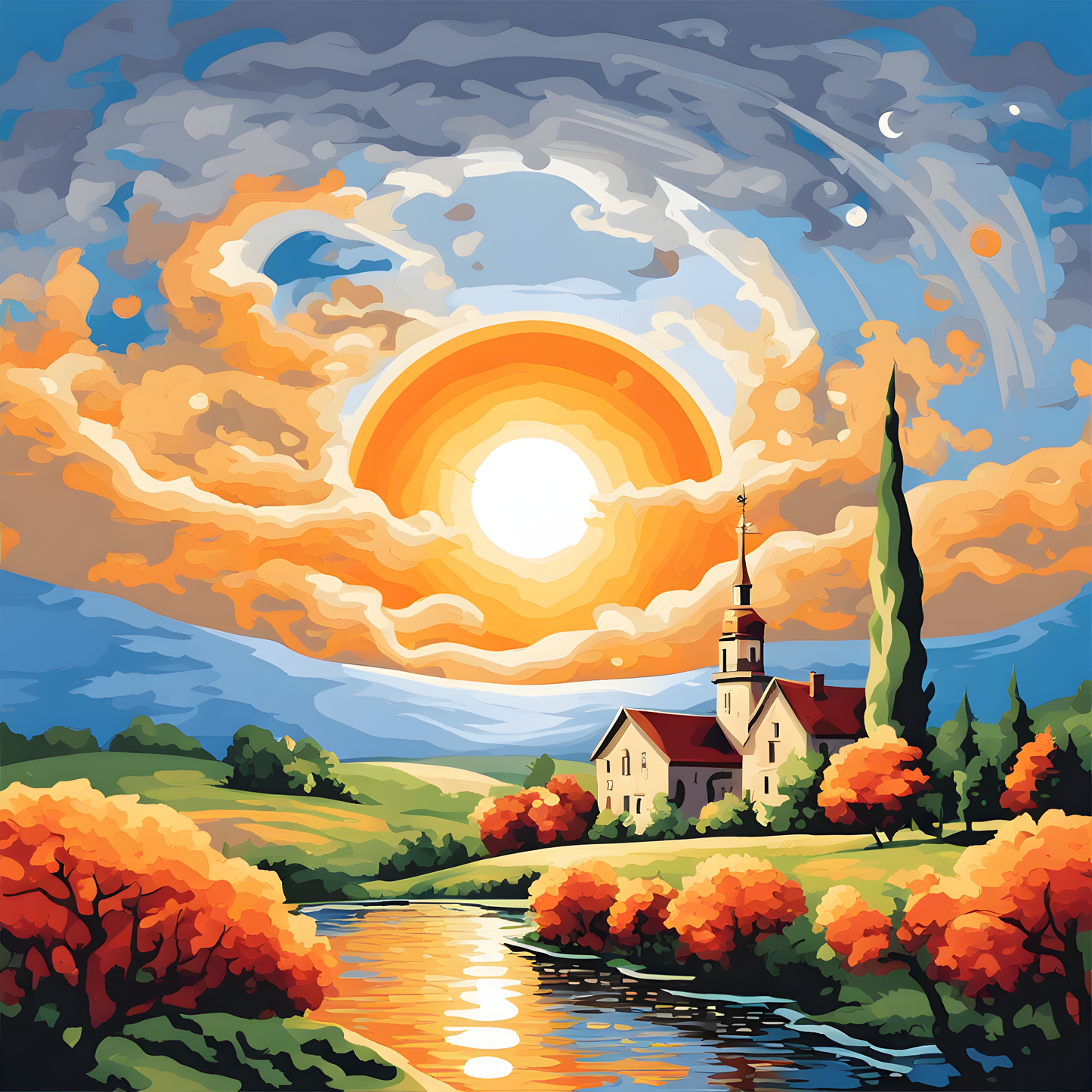 Sun and Life (5) - Van-Go Paint-By-Number Kit