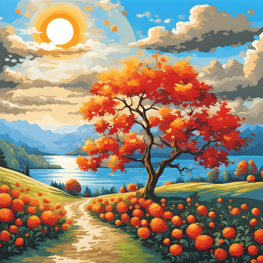 Sun and Life (20) - Van-Go Paint-By-Number Kit