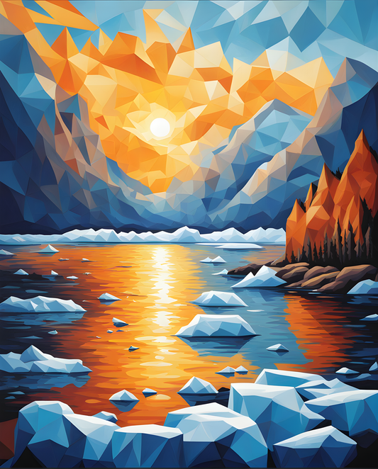 The Sea of Ice (2) - Van-Go Paint-By-Number Kit