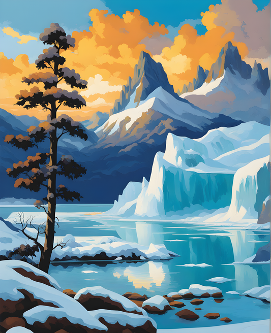 The Sea of Ice (4) - Van-Go Paint-By-Number Kit