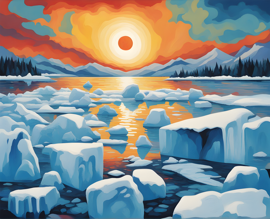 The Sea of Ice (1) - Van-Go Paint-By-Number Kit