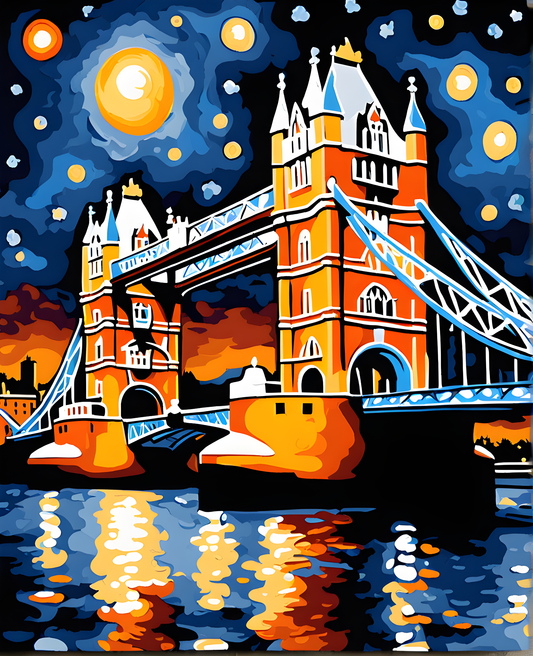 London Collection PD (12) - Tower Bridge - Van-Go Paint-By-Number Kit