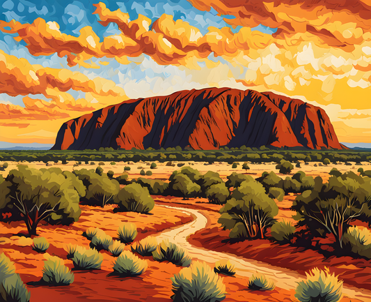 Australia Collection PD (5) - Uluru (Ayers Rock), NT - Van-Go Paint-By-Number