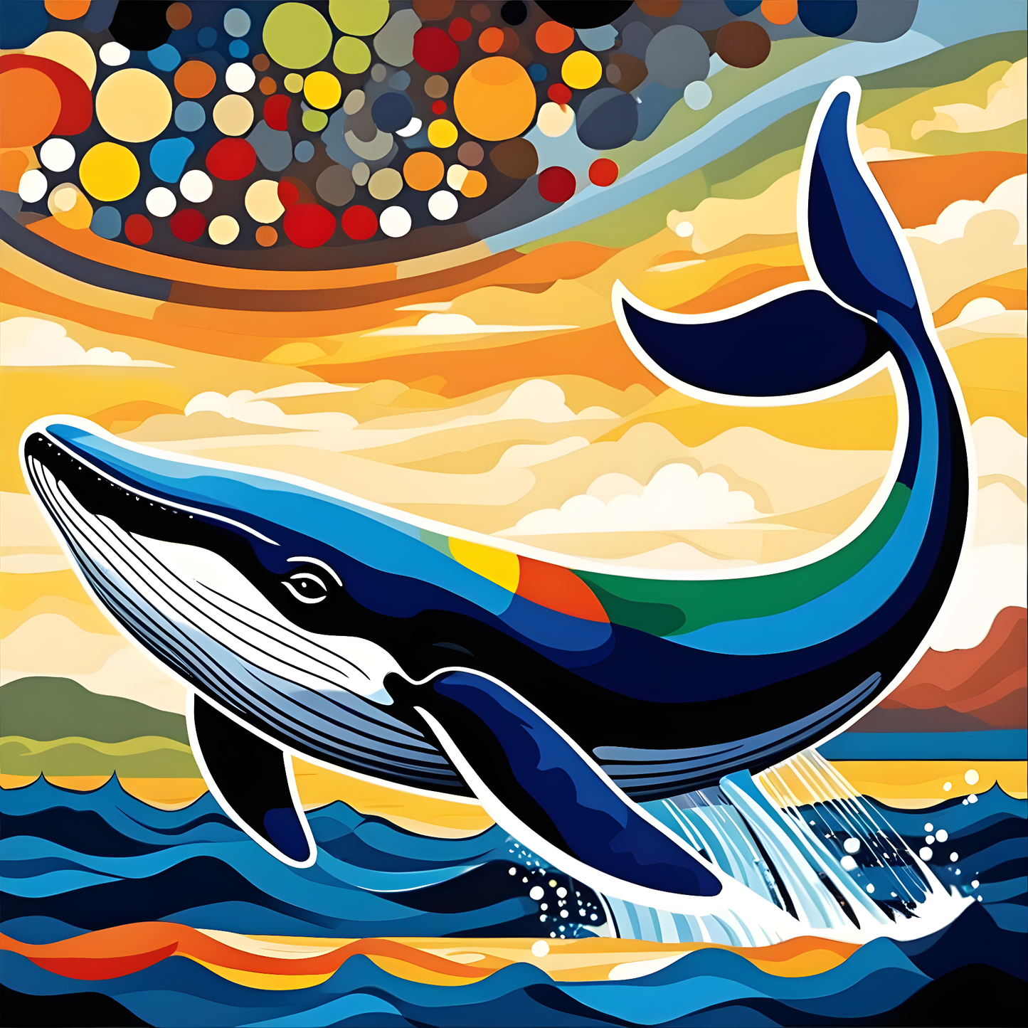 Whale Collection PD (4) - Van-Go Paint-By-Number Kit