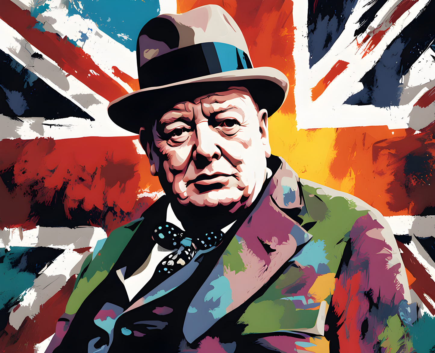 Winston Churchill Portrait (3) - Van-Go Paint-By-Number Kit