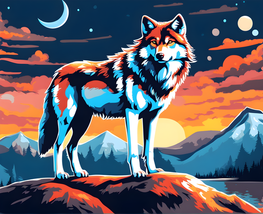 Wolves Collection PD (6) - Van-Go Paint-By-Number Kit