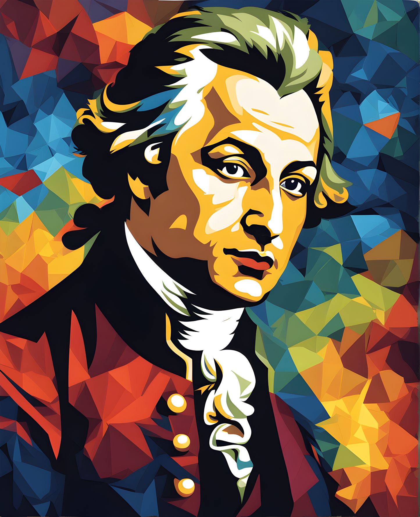 Wolfgang Amadeus Mozart Portrait (1) - Van-Go Paint-By-Number Kit