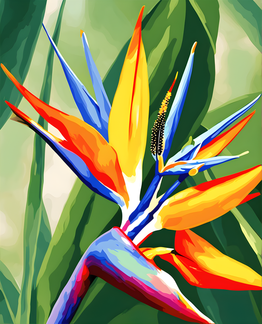 A Bird of paradise - Van-Go Paint-By-Number Kit