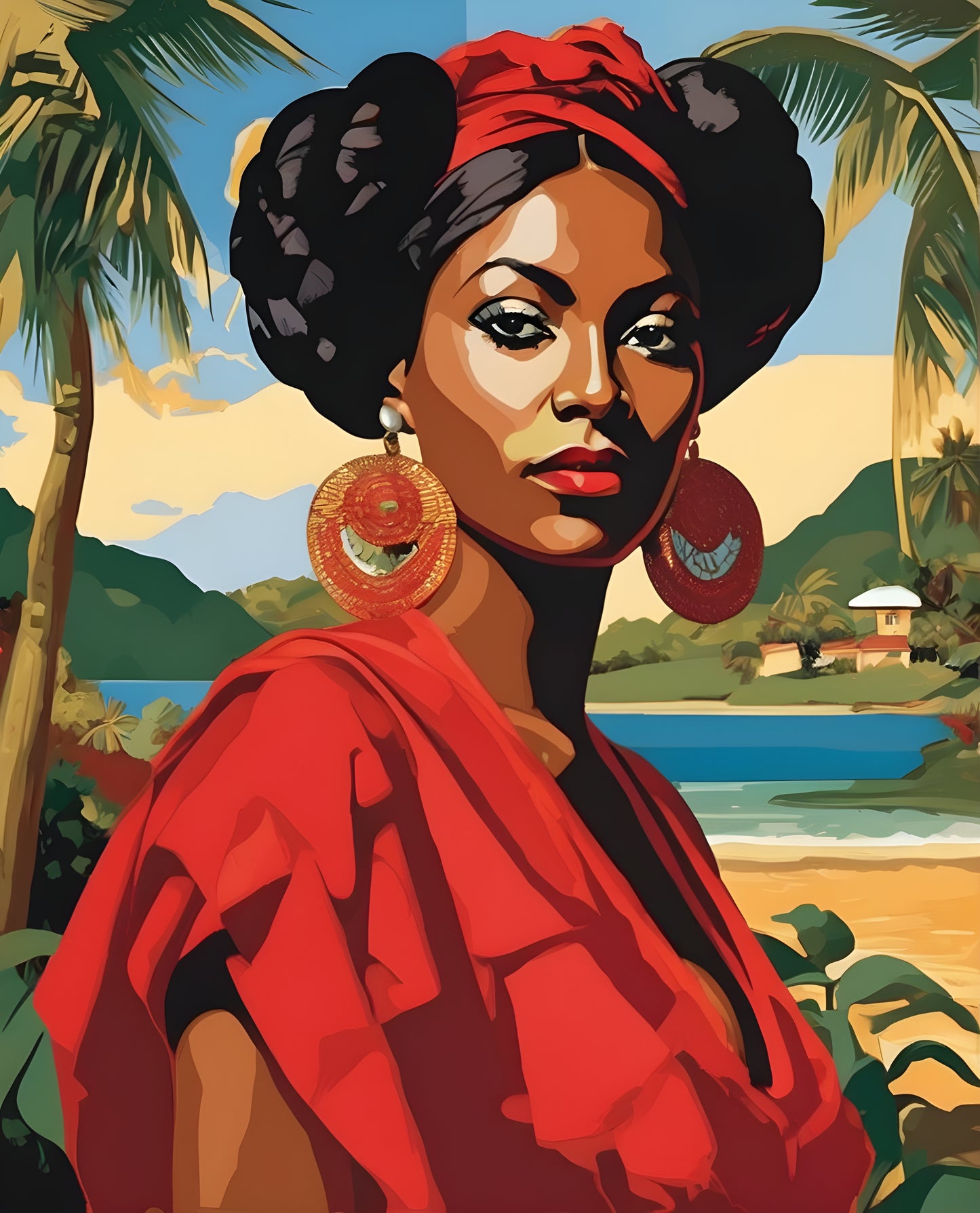 Lady In Red Collection PD (2) - Van-Go Paint-By-Number Kit