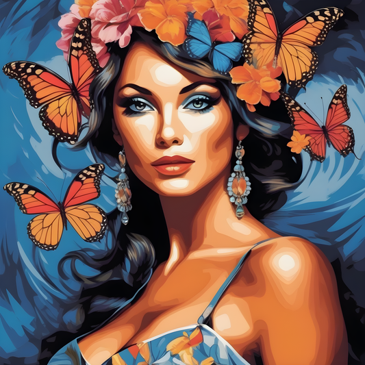 Butterfly Woman - Van-Go Paint-By-Number Kit