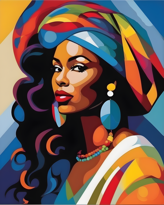 A Caribbean woman (2) - Van-Go Paint-By-Number Kit