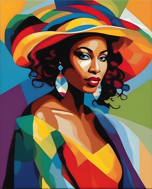 A Caribbean woman (1) - Van-Go Paint-By-Number Kit