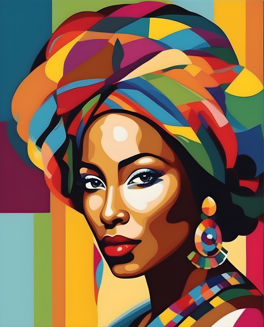 A Caribbean woman (3) - Van-Go Paint-By-Number Kit