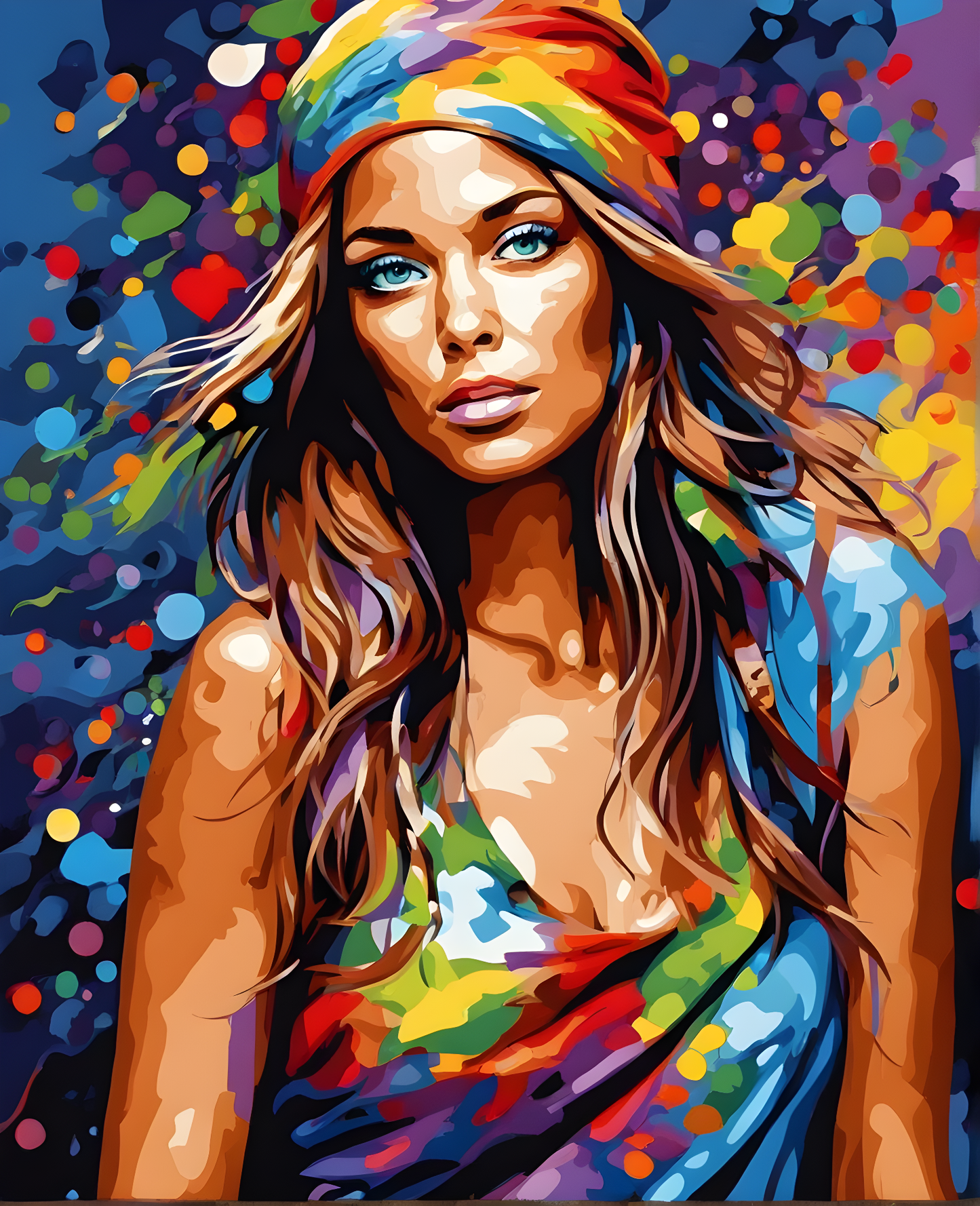 A Colorful Woman (3) - Van-Go Paint-By-Number Kit