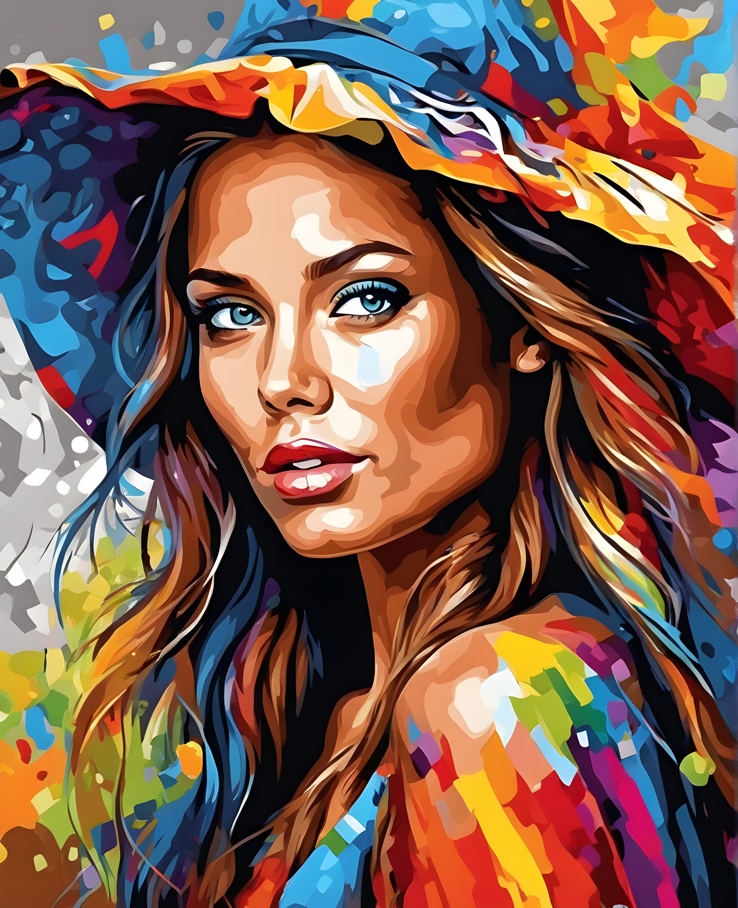 A Colorful Woman (2) - Van-Go Paint-By-Number Kit