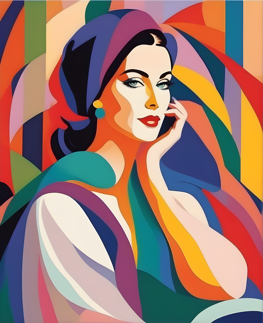 A Colorful Woman (1) - Van-Go Paint-By-Number Kit