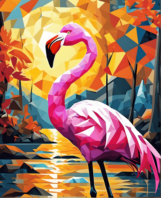 A Flamingo (1) - Van-Go Paint-By-Number Kit