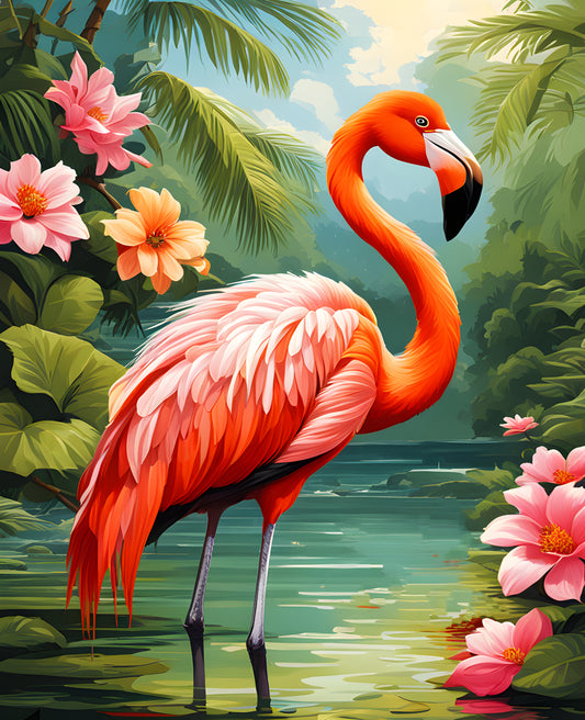 A Flamingo PD (1) - Van-Go Paint-By-Number Kit