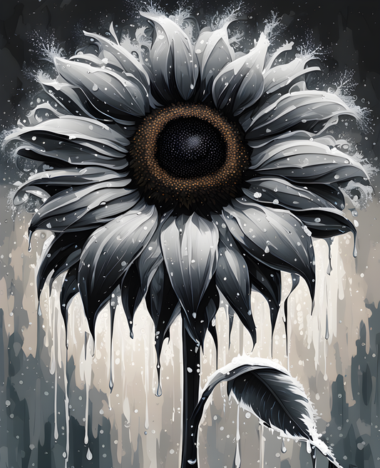 A Frozen Sunflower (5) - Van-Go Paint-By-Number Kit