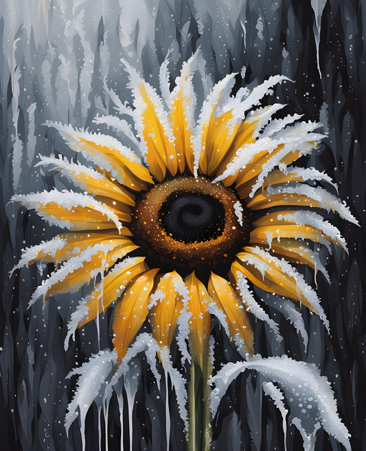 A Frozen Sunflower (6) - Van-Go Paint-By-Number Kit