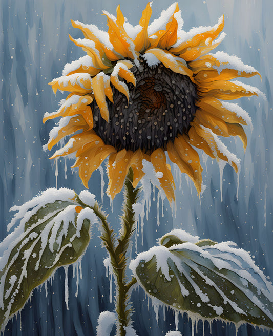 A Frozen Sunflower (4) - Van-Go Paint-By-Number Kit