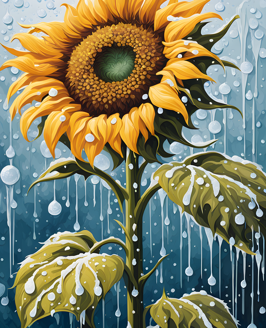 A Frozen Sunflower (7) - Van-Go Paint-By-Number Kit