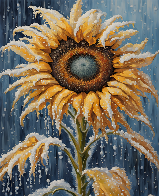 A Frozen Sunflower (1) - Van-Go Paint-By-Number Kit