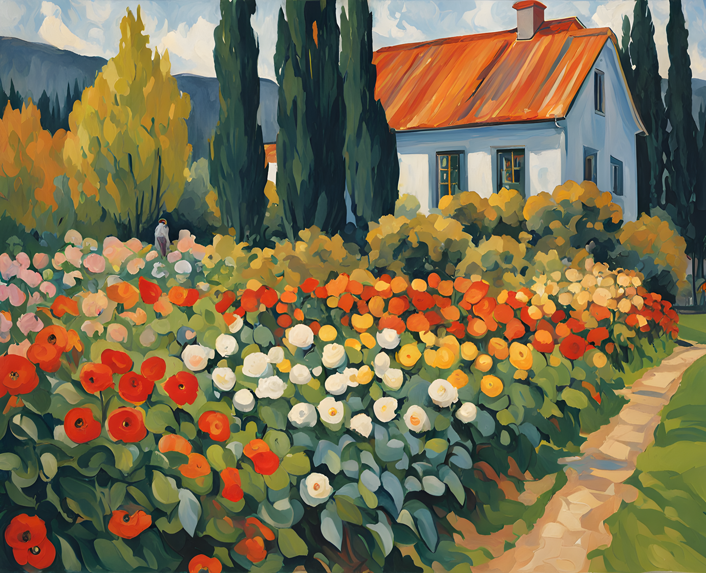 A Garden in September PD (1) - Van-Go Paint-By-Number Kit