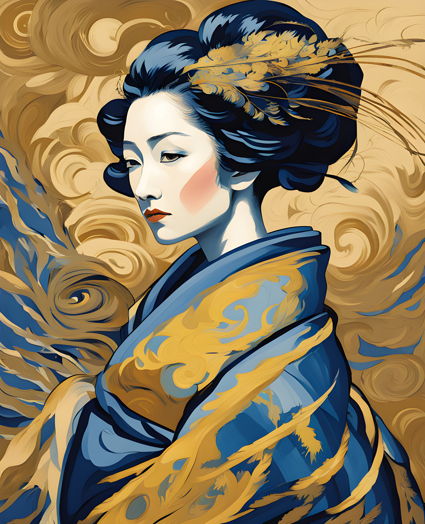 Japanese Geisha (8) - Van-Go Paint-By-Number Kit