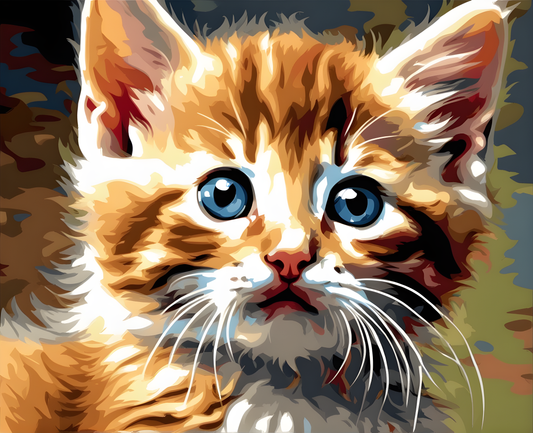 A Kitten (2) - Van-Go Paint-By-Number Kit