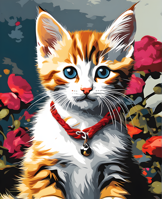 A Kitten (3) - Van-Go Paint-By-Number Kit