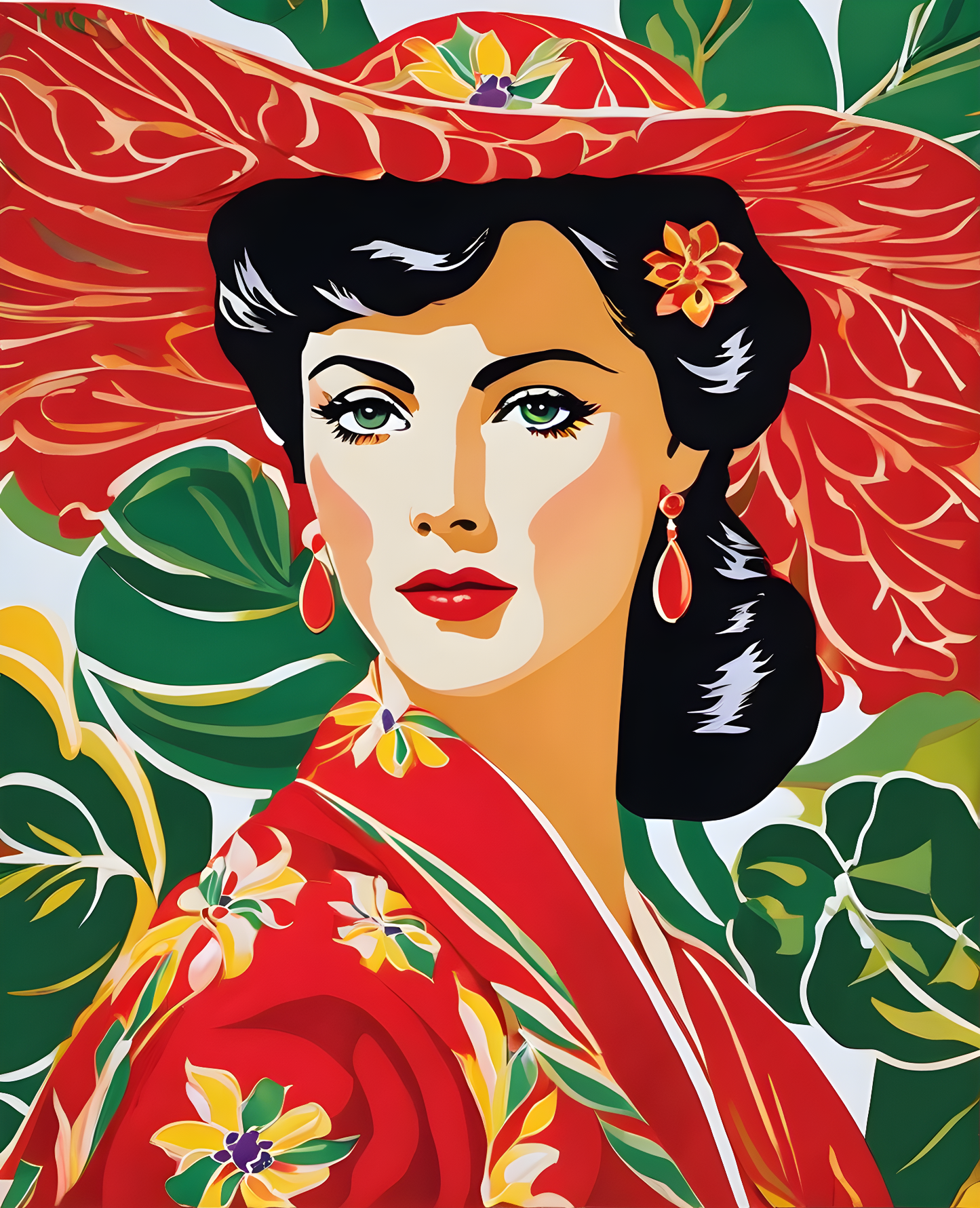 Lady In Red Collection PD (71) - Van-Go Paint-By-Number Kit