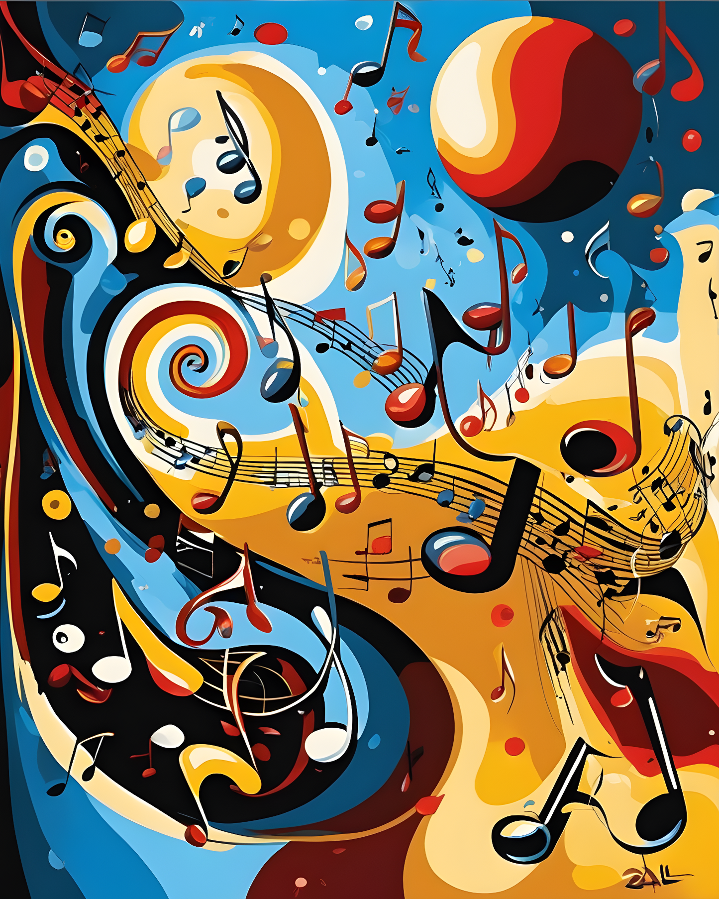 Musical ecstasy (2) - Van-Go Paint-By-Number Kit