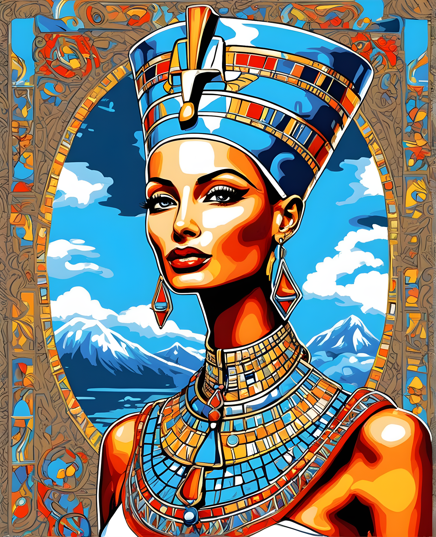 Nefertiti (4) - Van-Go Paint-By-Number Kit
