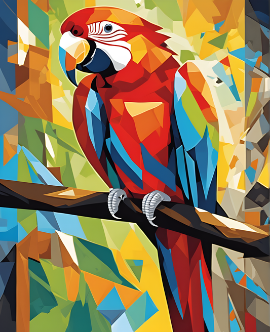 A Parrot (3) - Van-Go Paint-By-Number Kit