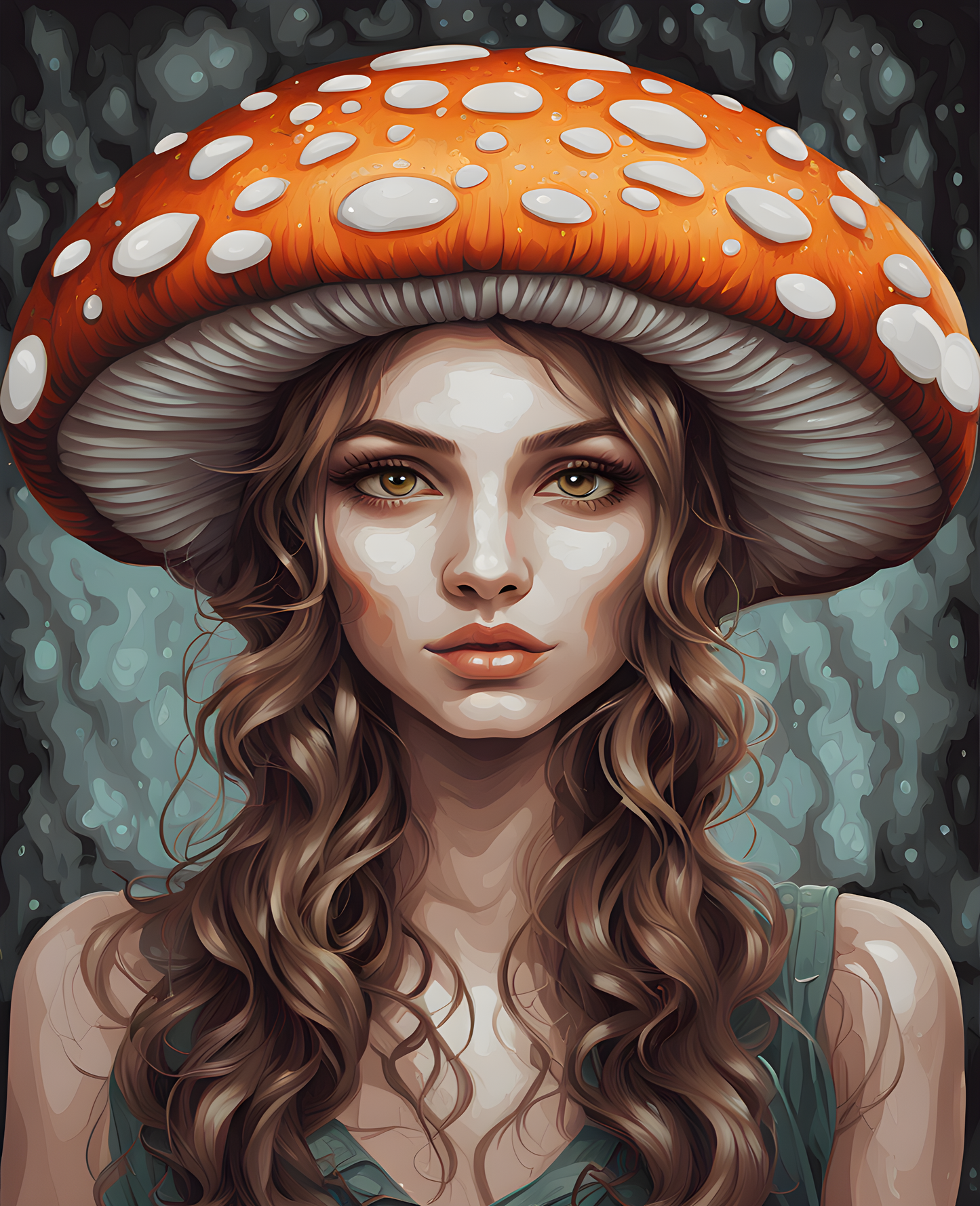 Mushroom Woman (1) - Van-Go Paint-By-Number Kit